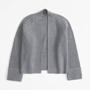 abercrombie and fitch Ribbed Non-Closure Cardigan